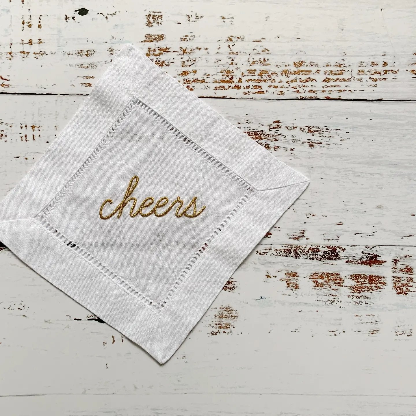 Cheers! Cocktail Coasters Napkins - set of 4 - Little Somethings NYC