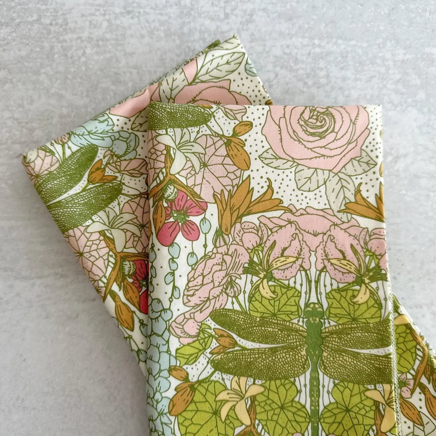 Dragonfly Garden Cloth Napkins, Set of Four - Little Somethings NYC