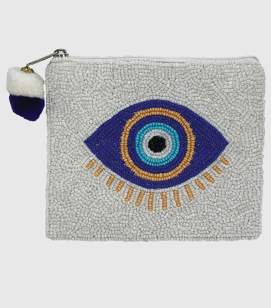 Evil eye coin purse - Little Somethings NYC