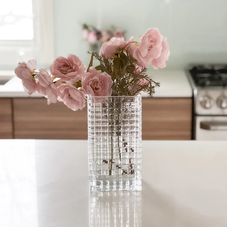 Glass Vase Square Design - Little Somethings NYC