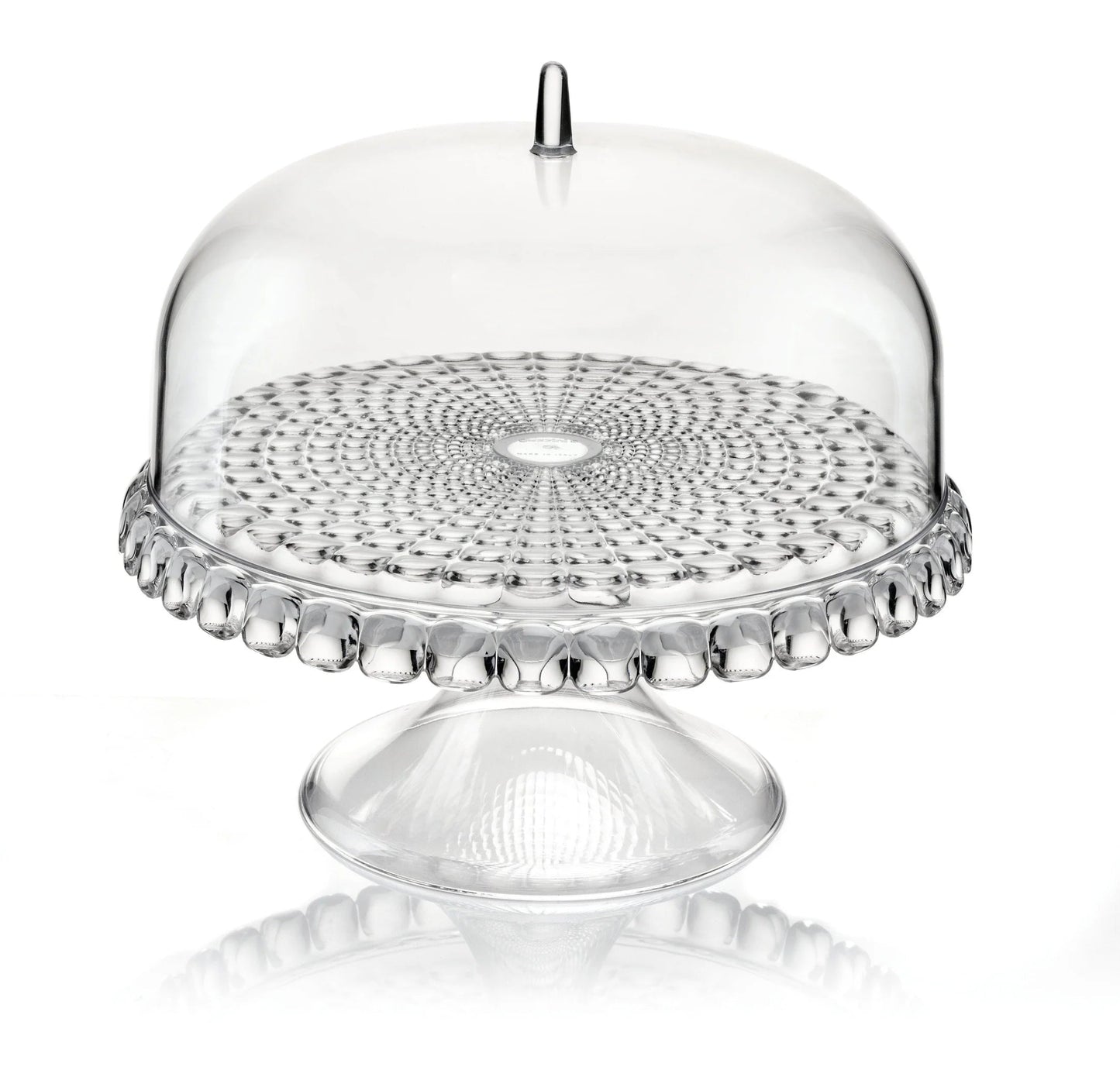 Guzzini - Tiffany - Small Cake Stand With Dome | 12 inch - Little Somethings NYC