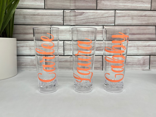 Personalized shot glasses