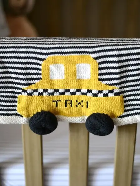 Organic Taxi Lovey / Baby Security Blanket (Handmade)