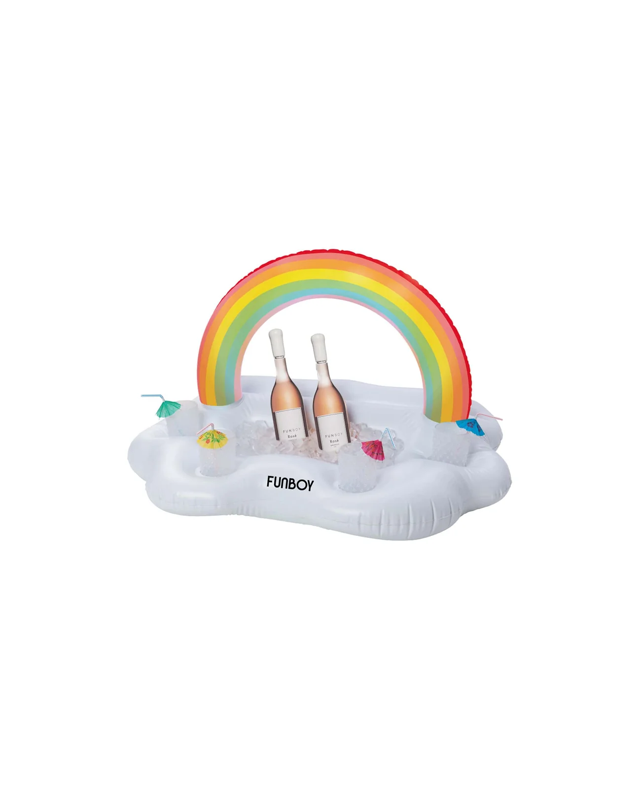 Inflatable Cooler: Rainbow Cloud Floating Drink Station