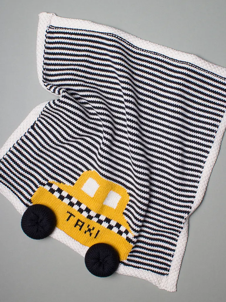 Organic Taxi Lovey / Baby Security Blanket (Handmade)