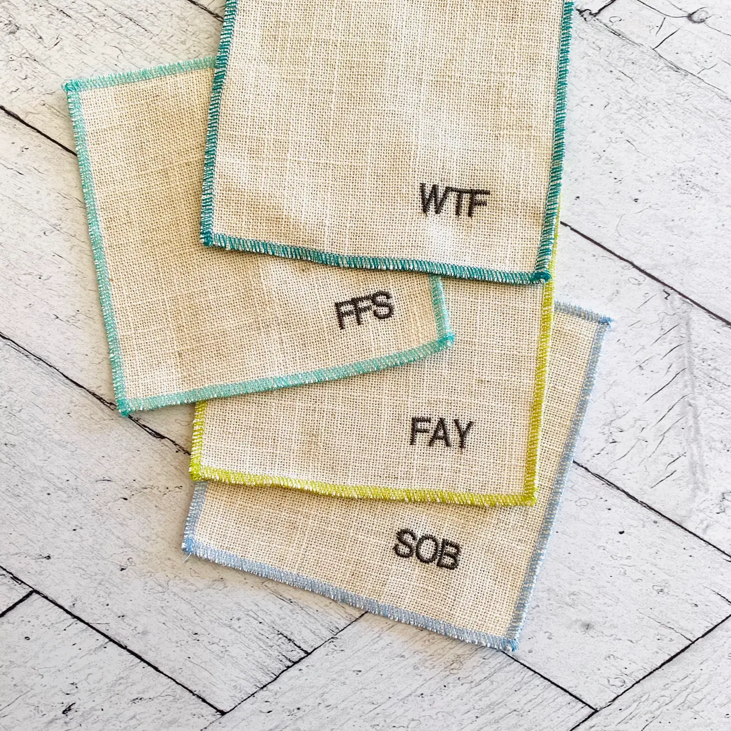 Sweary Cocktail Coasters, Set of Eight