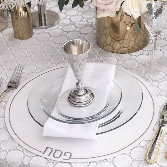 Leatherette Passover Placemats - Set of 4 - Little Somethings NYC