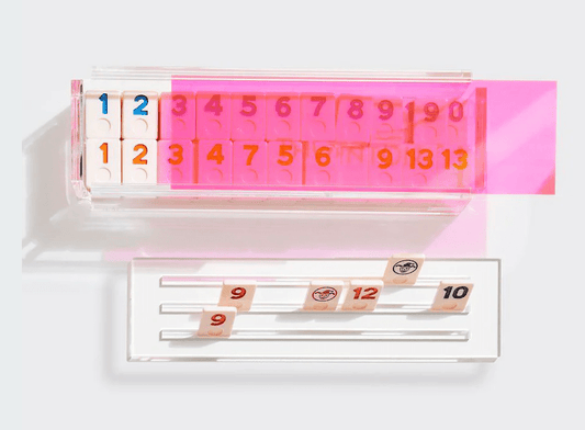 Lucite Acrylic Rummikub Tile Game Set - Little Somethings NYC